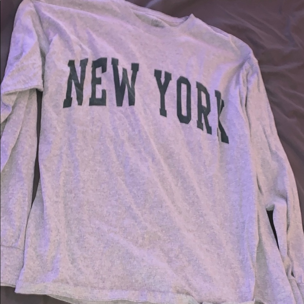 Oversized long sleeve New York shirt